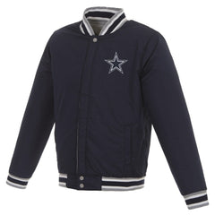 Dallas Cowboys JH Design Reversible Two Tone Fleece Jacket - Gray/Navy online