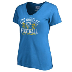 Los Angeles Chargers Women's Hometown Collection LA Football V-Neck T-Shirt - Powder Blue online