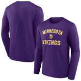 Minnesota Vikings Victory Arch Long Sleeve T-Shirt - Purple for sale