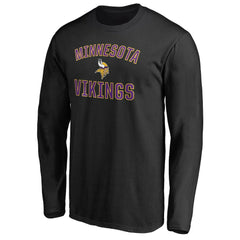Minnesota Vikings Victory Arch Long Sleeve T-Shirt - Black on sale