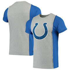 Indianapolis Colts Refried Apparel Sustainable Upcycled Split T-Shirt - Gray/Royal online