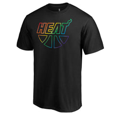 Miami Heat Team Pride Wordmark T-Shirt - Black sale