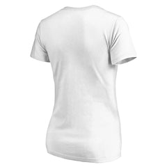 New York Knicks Women's Team Pride Wordmark V-Neck T-Shirt - White shop
