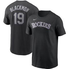 Charlie Blackmon Colorado Rockies Name & Number T-Shirt - Black | Nike