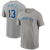 Salvador Perez Kansas City Royals Name & Number T-Shirt - Gray | Nike