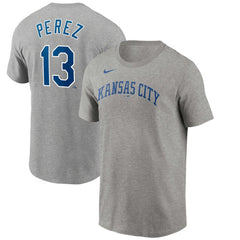 Salvador Perez Kansas City Royals Name & Number T-Shirt - Gray | Nike