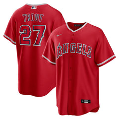 Mike Trout Los Angeles Angels Alternate Replica Player Name Jersey - Red | Nike