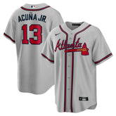 Ronald Acuna Jr. Atlanta Braves Road Replica Player Name Jersey - Gray | Nike