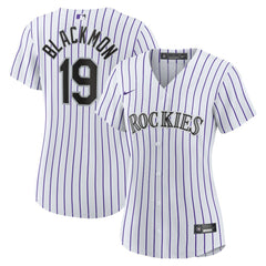 Charlie Blackmon Colorado Rockies Women's Home Replica Player Jersey - White | Nike