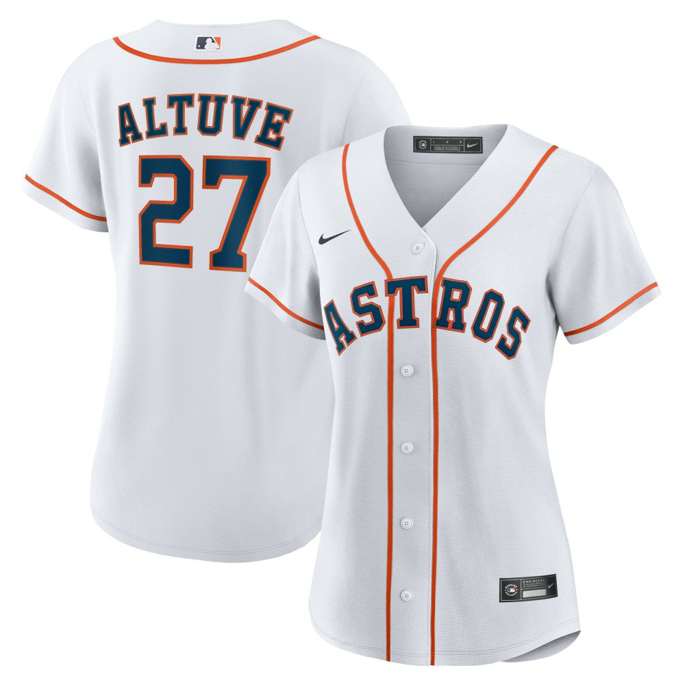 Jose Altuve Houston Astros Women's Home Replica Player Jersey - White | Nike