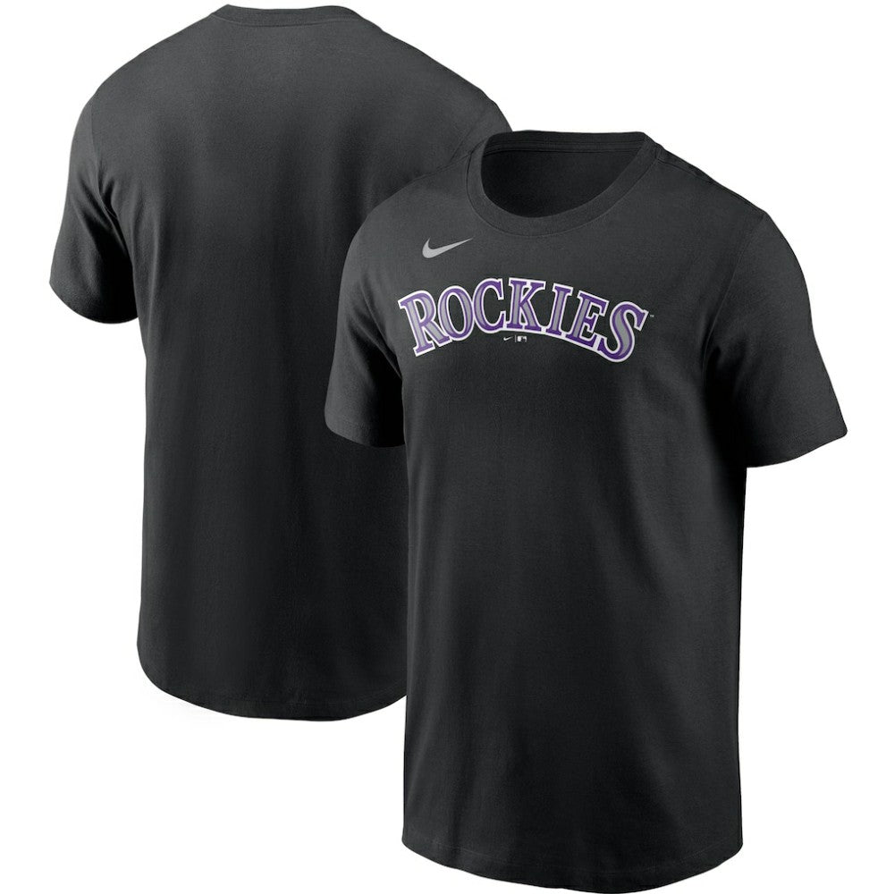 Colorado Rockies Team Wordmark T-Shirt - Black | Nike