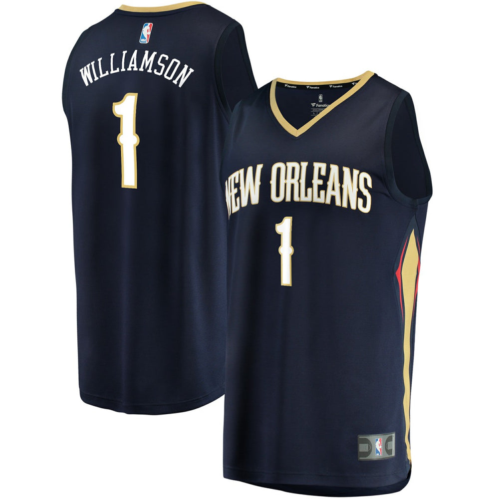 Zion Williamson New Orleans Pelicans Youth Replica Fast Break Jersey Navy - Icon Edition | Fanatics sale