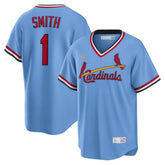 Ozzie Smith St. Louis Cardinals Road Cooperstown Collection Player Jersey - Light Blue | Nike