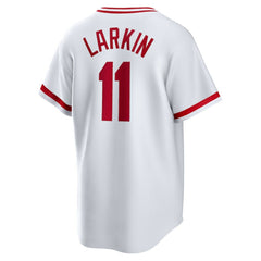 Barry Larkin Cincinnati Reds Home Cooperstown Collection Player Jersey - White | Nike