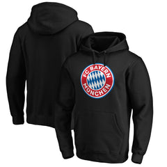 Bayern Munich Logo Pullover Hoodie - Black sale