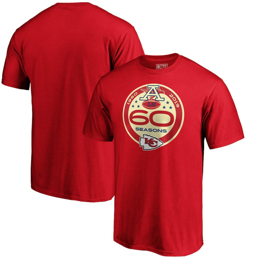 Kansas City Chiefs 60th Season Logo T-Shirt - Red online