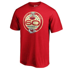 Kansas City Chiefs 60th Season Logo T-Shirt - Red online