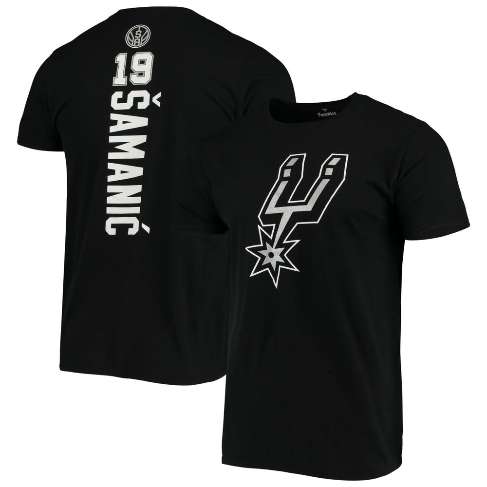 Luka Samanic San Antonio Spurs Playmaker Name & Number Logo T-Shirt - Black | Fanatics outlet