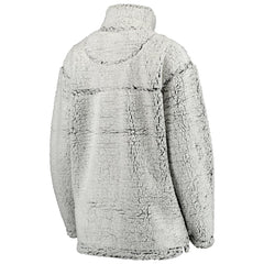 Chicago Bears Women's Sherpa Quarter-Zip Pullover Jacket - Gray cheap
