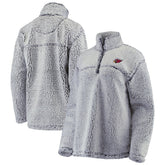 Arizona Cardinals G-III 4Her by Carl Banks Women's Sherpa Quarter-Zip Pullover Jacket - Gray cheap