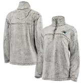 Carolina Panthers G-III 4Her by Carl Banks Women's Sherpa Quarter-Zip Pullover Jacket - Gray on sale