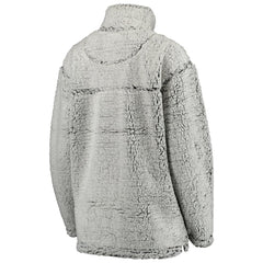 Kansas City Chiefs Women's Sherpa Quarter-Zip Pullover Jacket - Gray discount