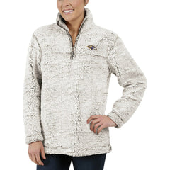 Baltimore Ravens G-III 4Her by Carl Banks Women's Sherpa Quarter-Zip Pullover Jacket - Gray outlet
