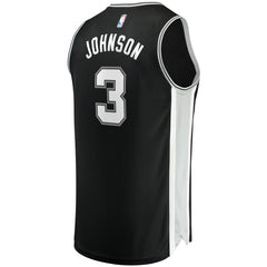 Keldon Johnson San Antonio Spurs Fast Break Replica Jersey Black - Icon Edition | Fanatics cheap