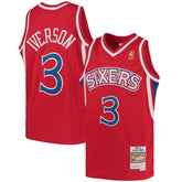 Allen Iverson Philadelphia 76ers Youth 1996/97 Hardwood Classics Swingman Throwback Jersey - Red | Mitchell & Ness for sale