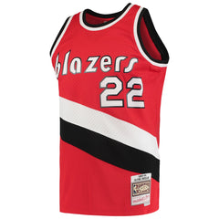 Clyde Drexler Portland Trail Blazers 1983/84 Hardwood Classics Swingman Jersey - Red | Mitchell & Ness cheap