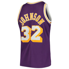 Magic Johnson Los Angeles Lakers 1984/85 Hardwood Classics Swingman Jersey - Purple | Mitchell & Ness on sale
