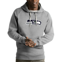 Seattle Seahawks Antigua Victory Pullover Hoodie - Heather Gray online