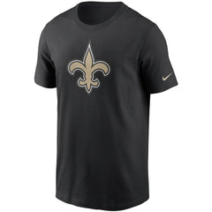 New Orleans Saints Primetime Logo Essential T-Shirt - Black | Nike outlet