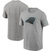 Carolina Panthers Primetime Logo Essential T-Shirt - Heather Gray | Nike online