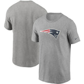 New England Patriots Primetime Logo Essential T-Shirt - Heather Gray | Nike discount