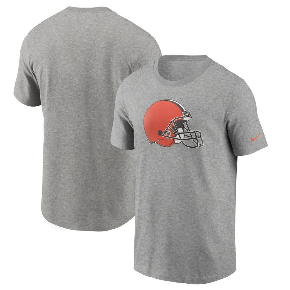 Cleveland Browns Primetime Logo Essential T-Shirt - Heather Gray | Nike on sale