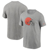 Cleveland Browns Primetime Logo Essential T-Shirt - Heather Gray | Nike on sale