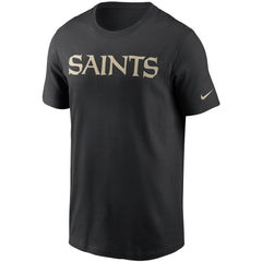 New Orleans Saints Team Wordmark T-Shirt - Black | Nike cheap