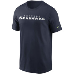 Seattle Seahawks Team Wordmark T-Shirt - College Navy | Nike on sale