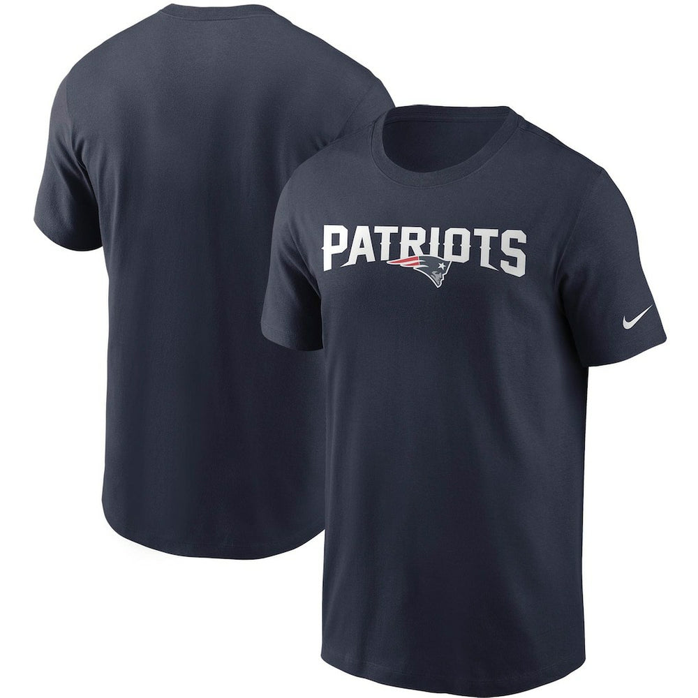 New England Patriots Team Wordmark T-Shirt - Navy | Nike on sale