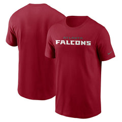 Atlanta Falcons Team Wordmark T-Shirt - Red | Nike for sale