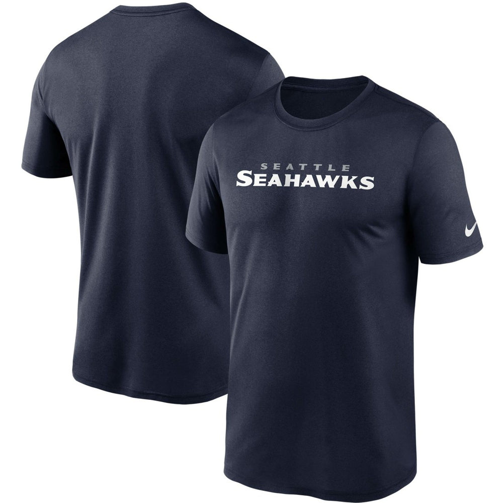 Seattle Seahawks Wordmark Legend Performance T-Shirt - College Navy | Nike discount