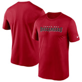 Tampa Bay Buccaneers Wordmark Legend Performance T-Shirt - Red | Nike sale