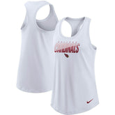 Arizona Cardinals Women's Light Impact Performance Racerback Tank Top - White | Nike for sale