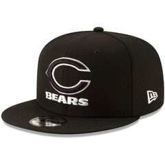 Chicago Bears New Era B-Dub 9FIFTY Adjustable Snapback Hat - Black for sale