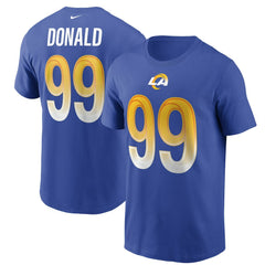 Aaron Donald Los Angeles Rams Name & Number T-Shirt - Royal | Nike for sale