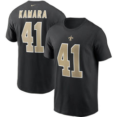 Alvin Kamara New Orleans Saints Name & Number T-Shirt - Black | Nike on sale