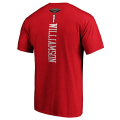 Zion Williamson New Orleans Pelicans Playmaker Name & Number Team T-Shirt - Red on sale