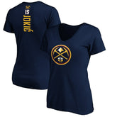 Nikola Jokic Denver Nuggets Women's Playmaker Name & Number V-Neck T-Shirt sale - Navy on sale