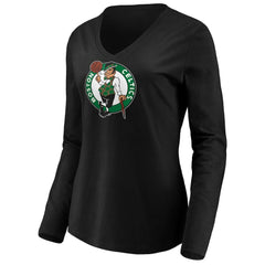 Jayson Tatum Boston Celtics Women's Playmaker Name & Number Long Sleeve V-Neck T-Shirt - Black online